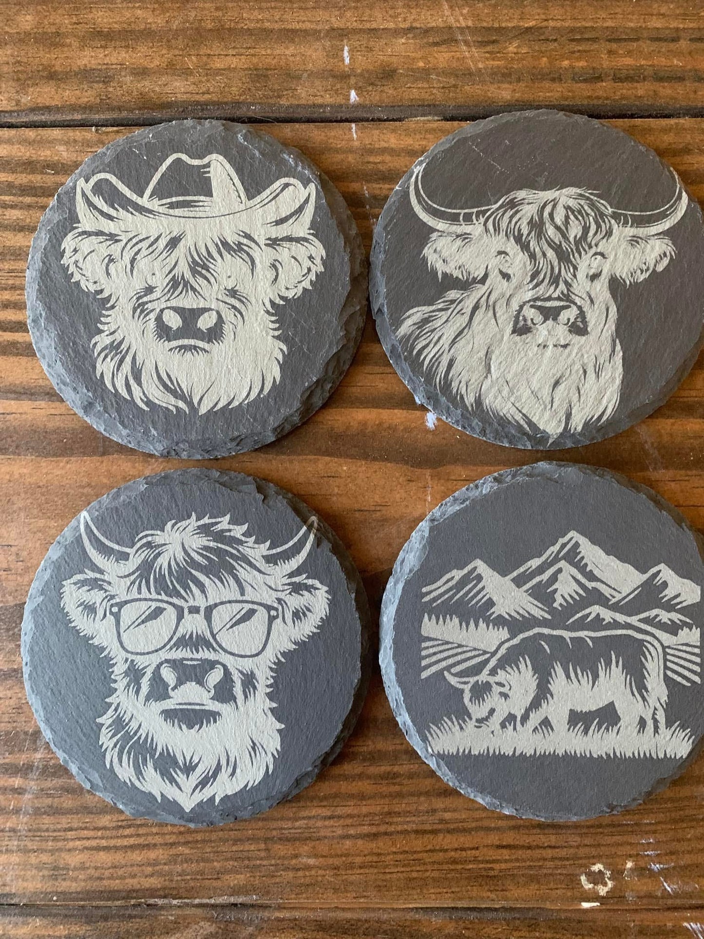Engraved Slate Coasters