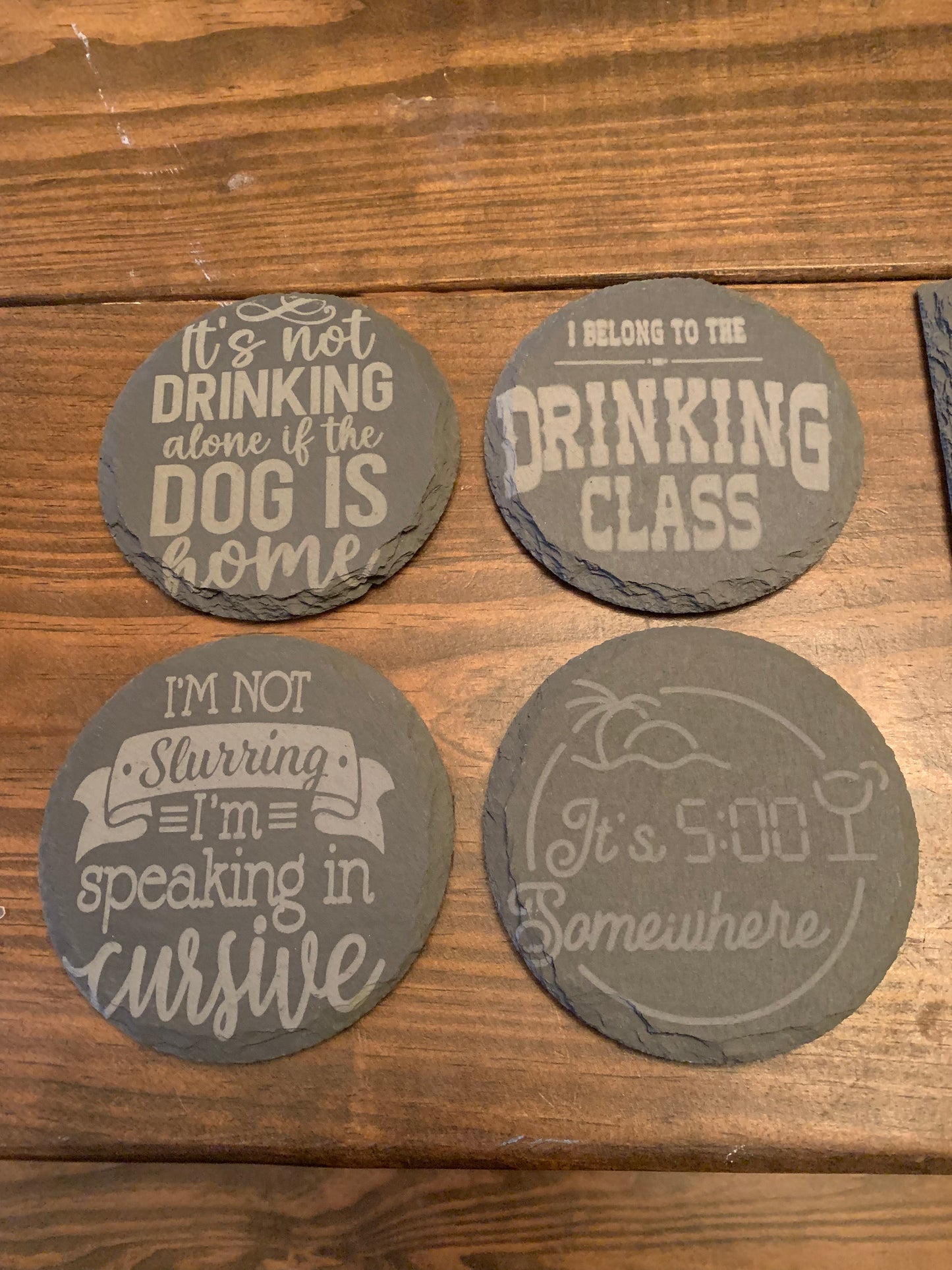Engraved Slate Coasters